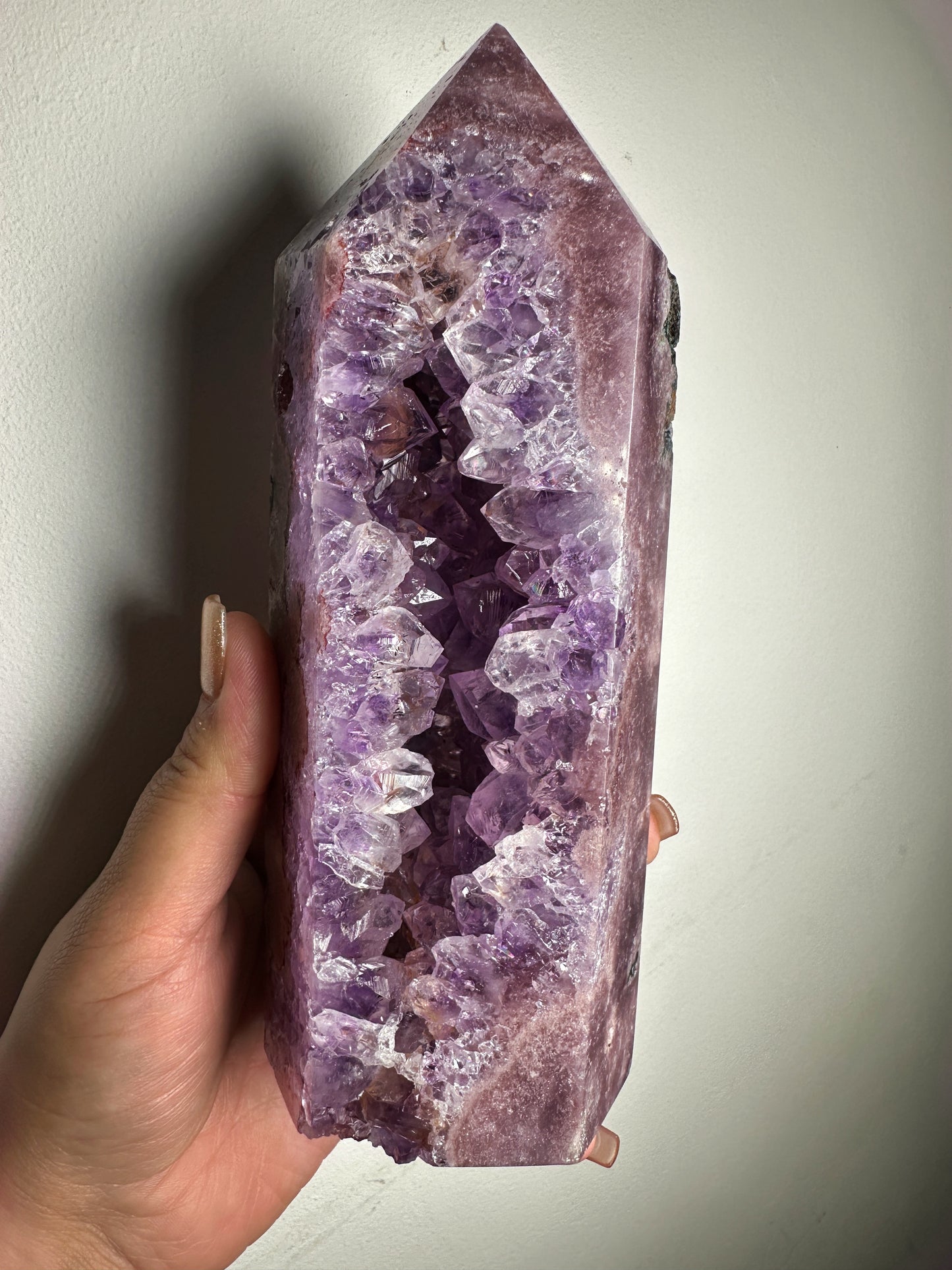 Pink amethyst tower