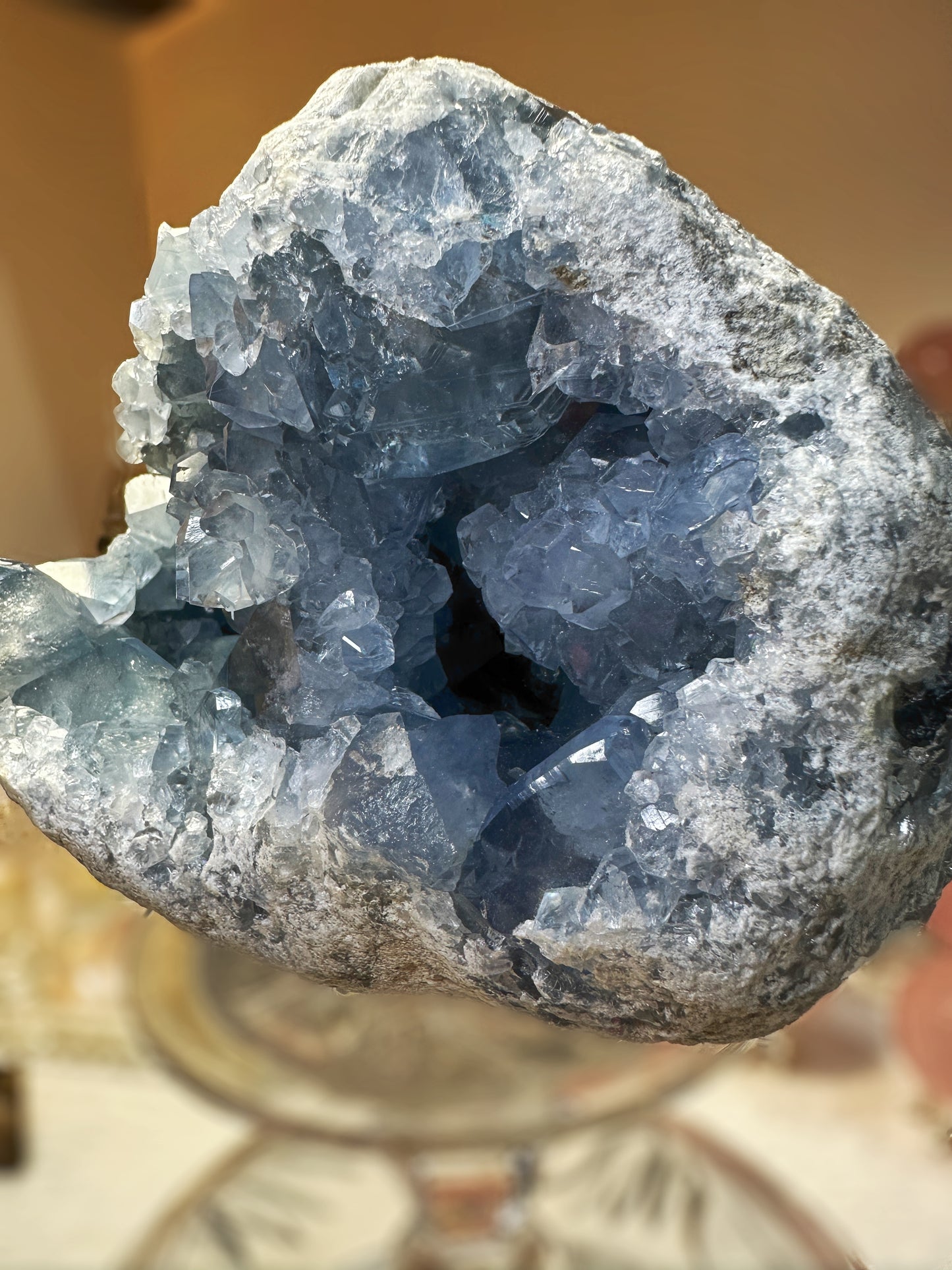 Celestite cluster