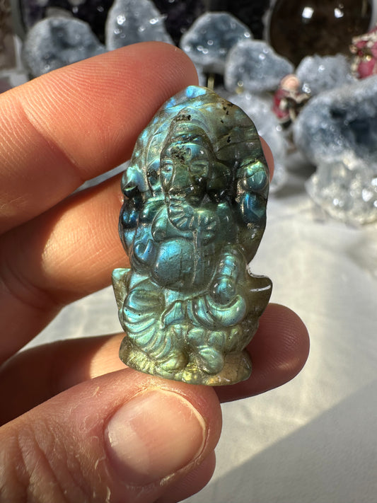 Labradorite Ganesh