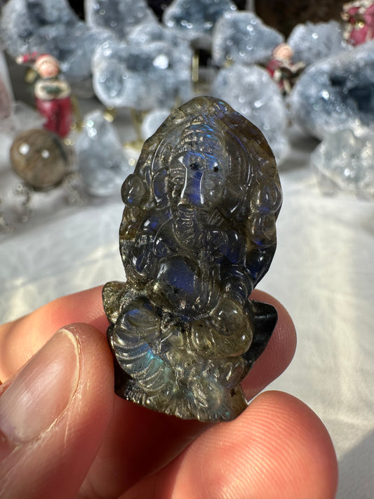 Labradorite Ganesh