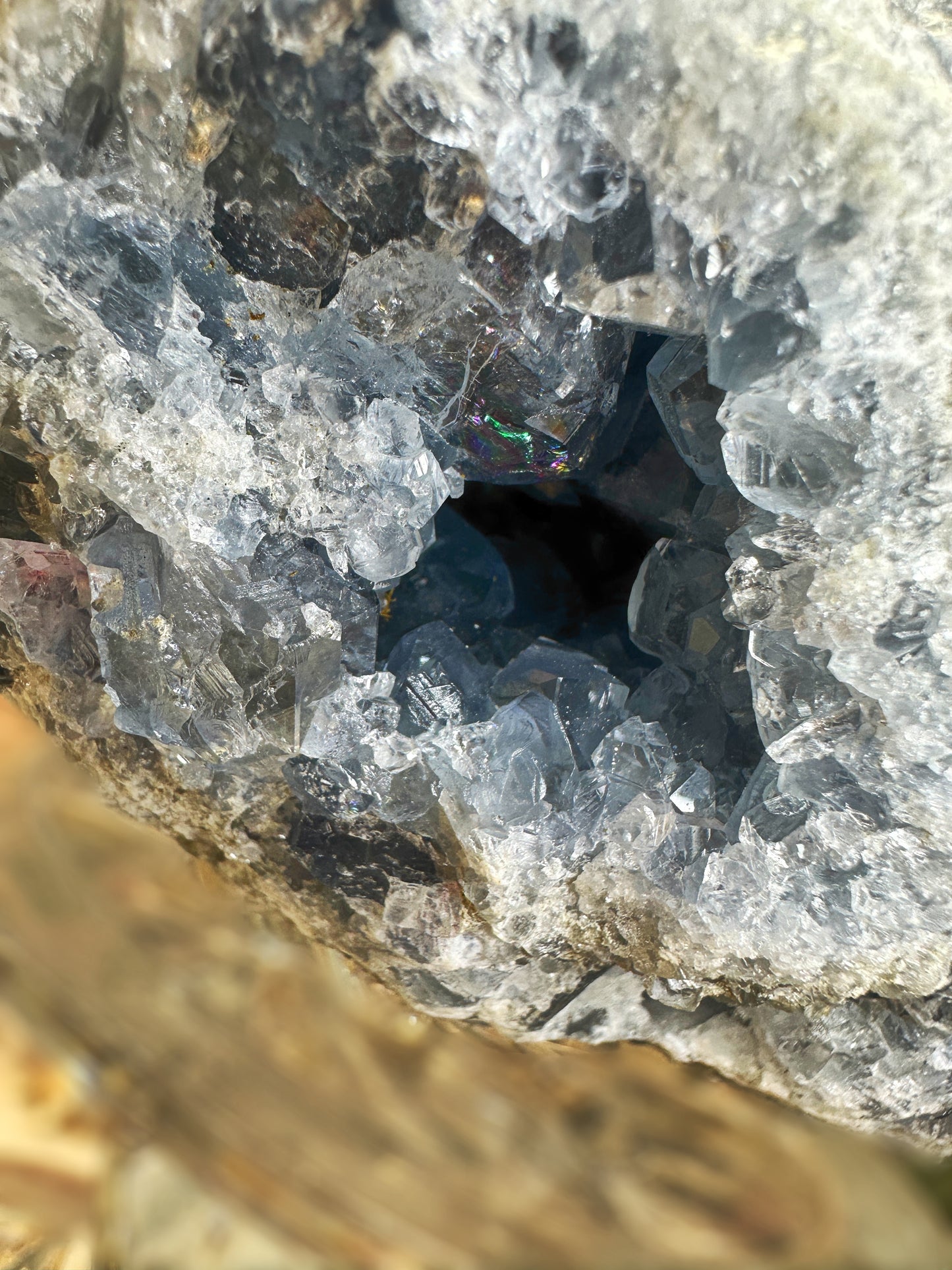 Celestite cluster