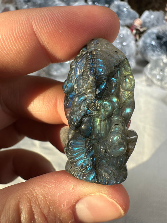 Labradorite Ganesh