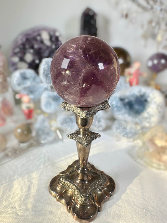 Trapiche amethyst sphere