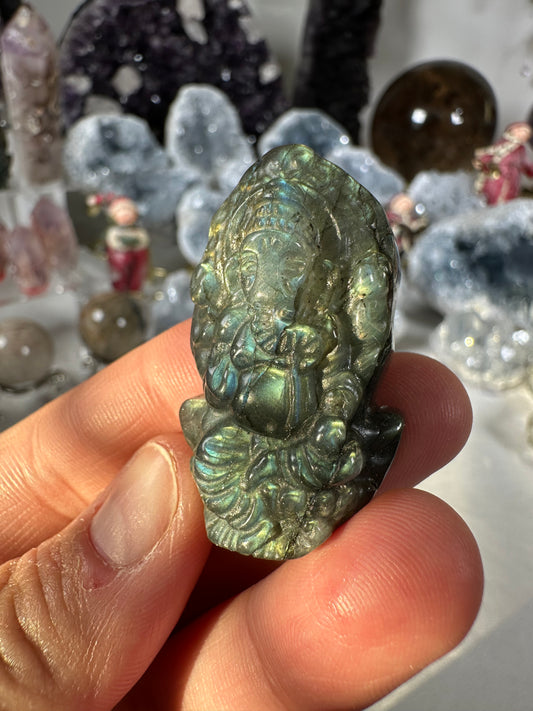 Labradorite Ganesh