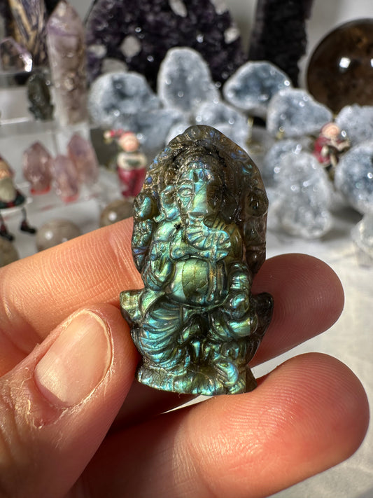 Labradorite Ganesh