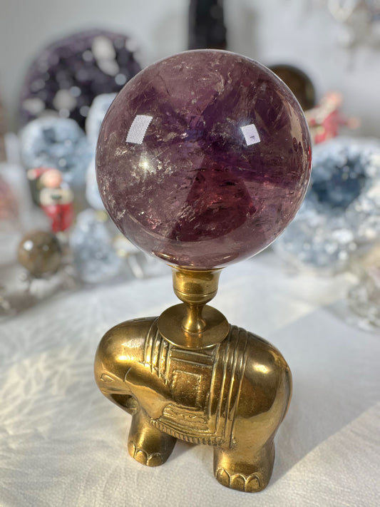 Trapiche amethyst sphere